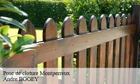 Pose de cloture  montperreux-25160 Andre BOGEY